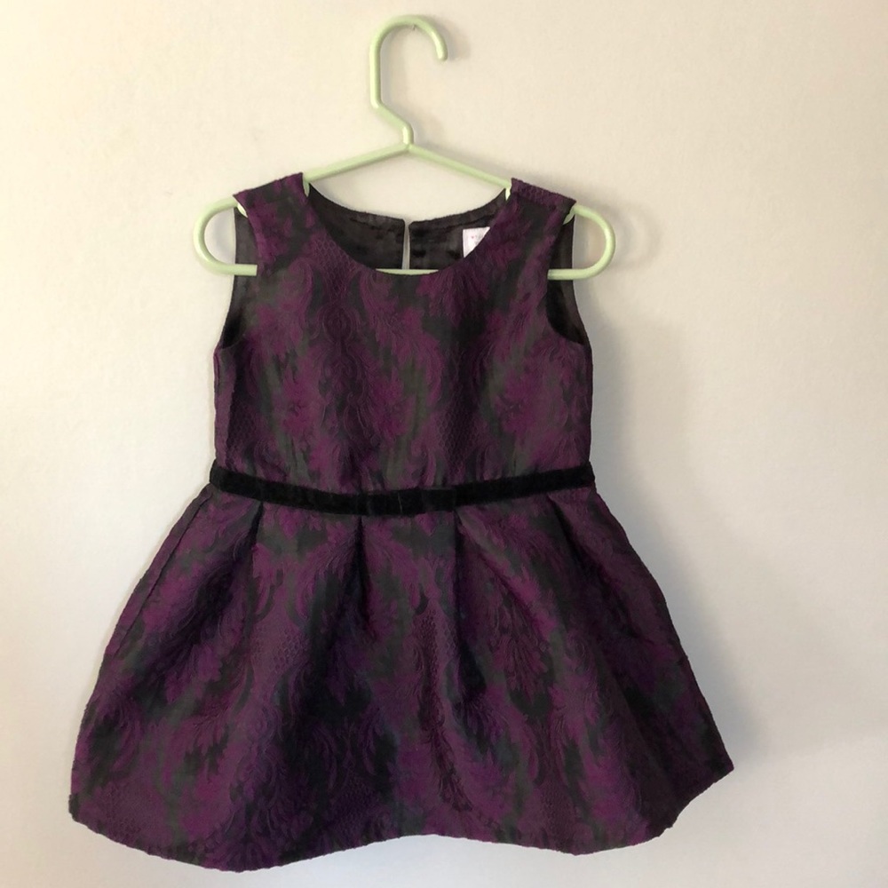 Toddler Holiday Dress, wine color